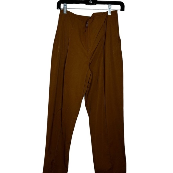 Lululemon Womens Brown Zip Waist Pockets Jogger Pants - Picture 2 of 6